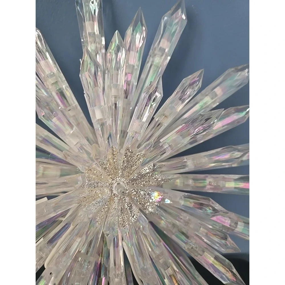 GE Decorator's Best 50 Light Starburst Crystal Star Tree Top 13.5
